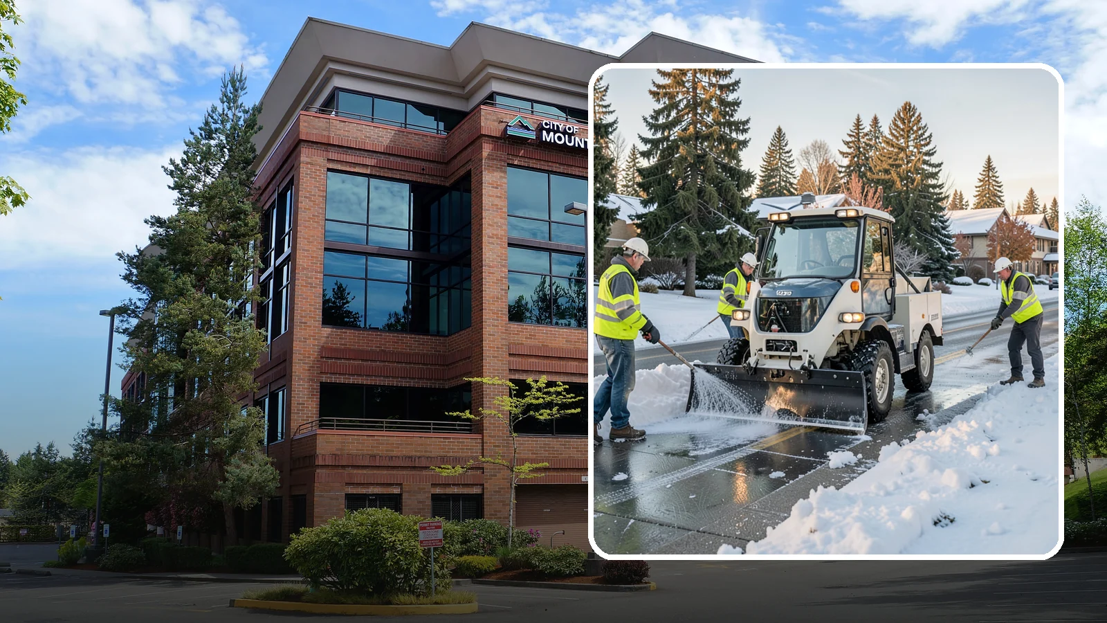 Ice Control in Mountlake Terrace, Snohomish County, WA - Proactive and reactive ice control for roads, lots, and walkways to reduce hazards during freezing conditions.