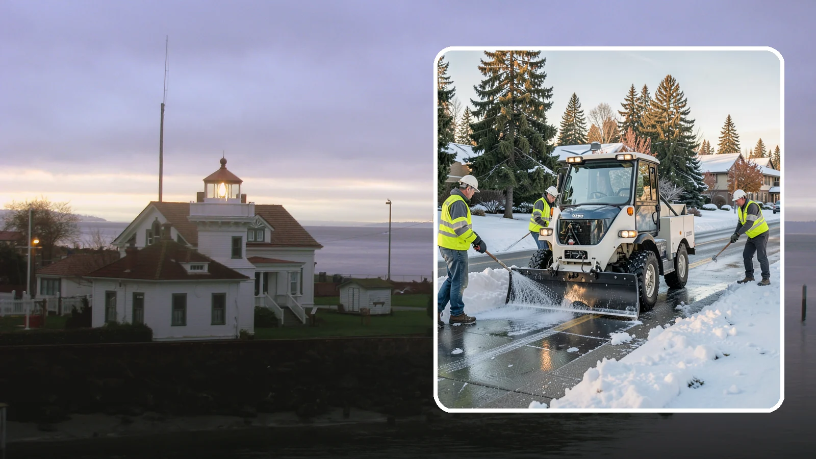 Ice Control in Mukilteo, Snohomish County, WA - Proactive and reactive ice control for roads, lots, and walkways to reduce hazards during freezing conditions.
