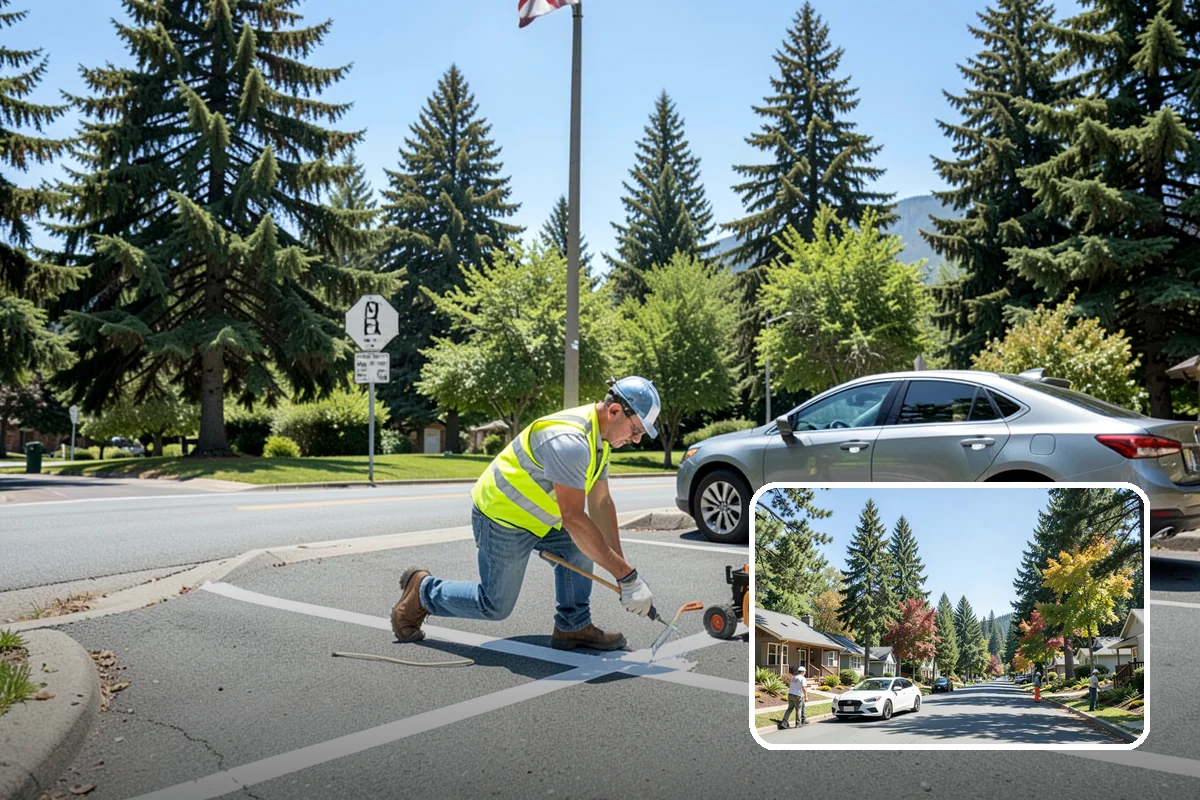 Ice Control in Orting, Pierce County, WA - Anti-icing ahead of events prevents dangerous bonding