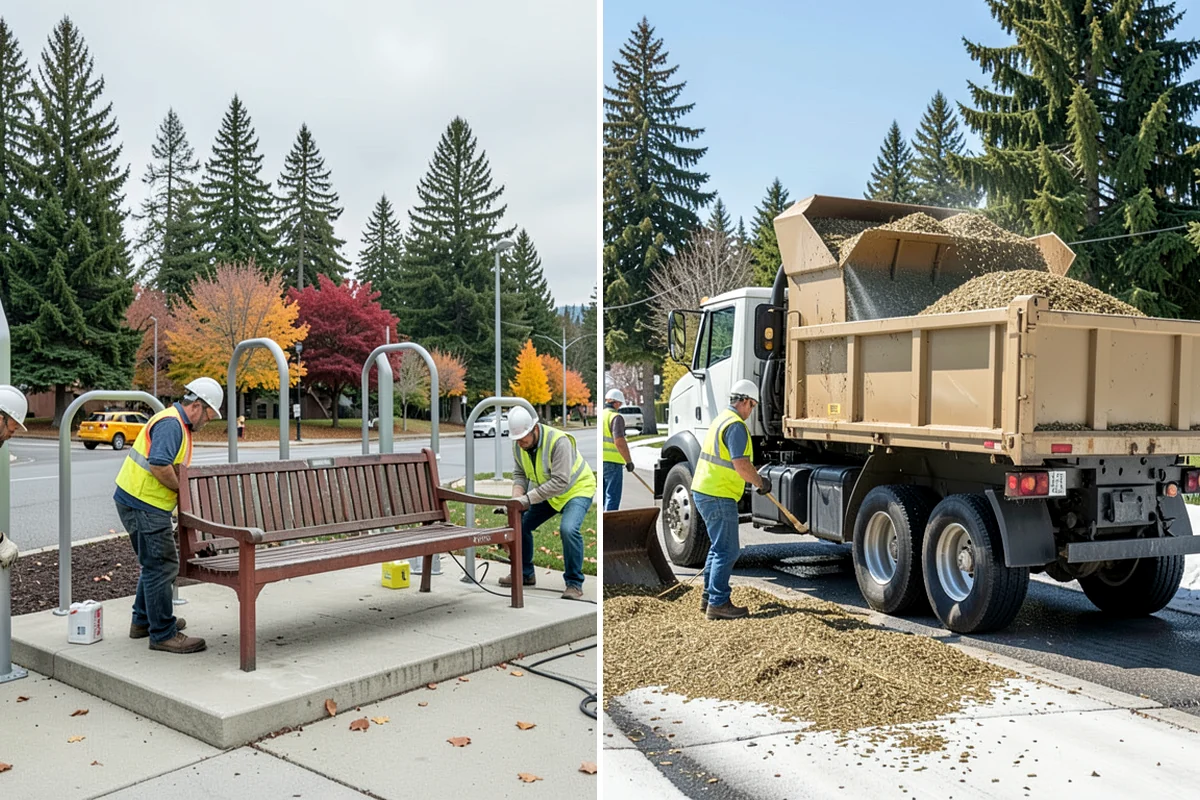 Ice Control in Pacific, King County, WA - Monitor pavement temperatures and forecasts for freeze events