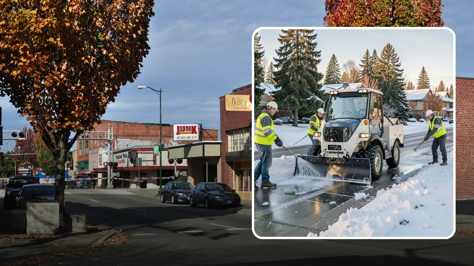Ice Control in Puyallup, Pierce County, WA - Proactive and reactive ice control for roads, lots, and walkways to reduce hazards during freezing conditions.
