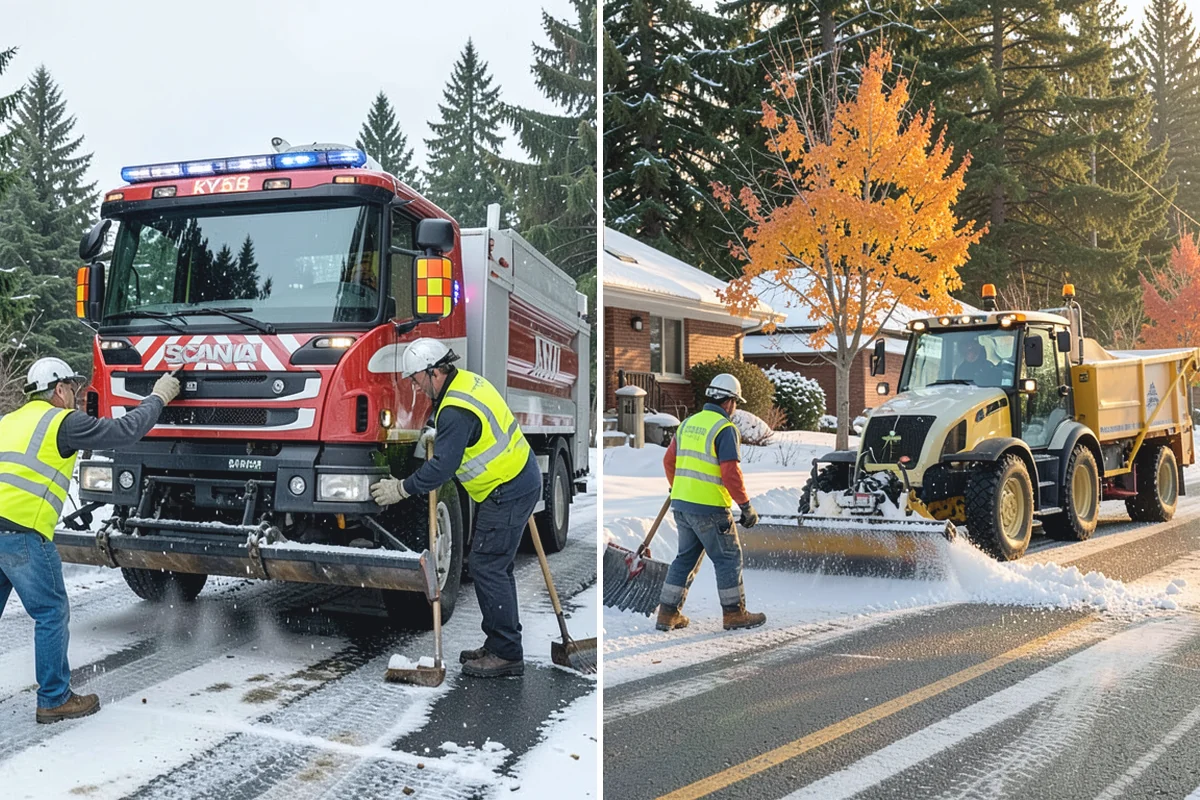 Ice Control in Roy, Pierce County, WA - Monitor pavement temperatures and forecasts for freeze events