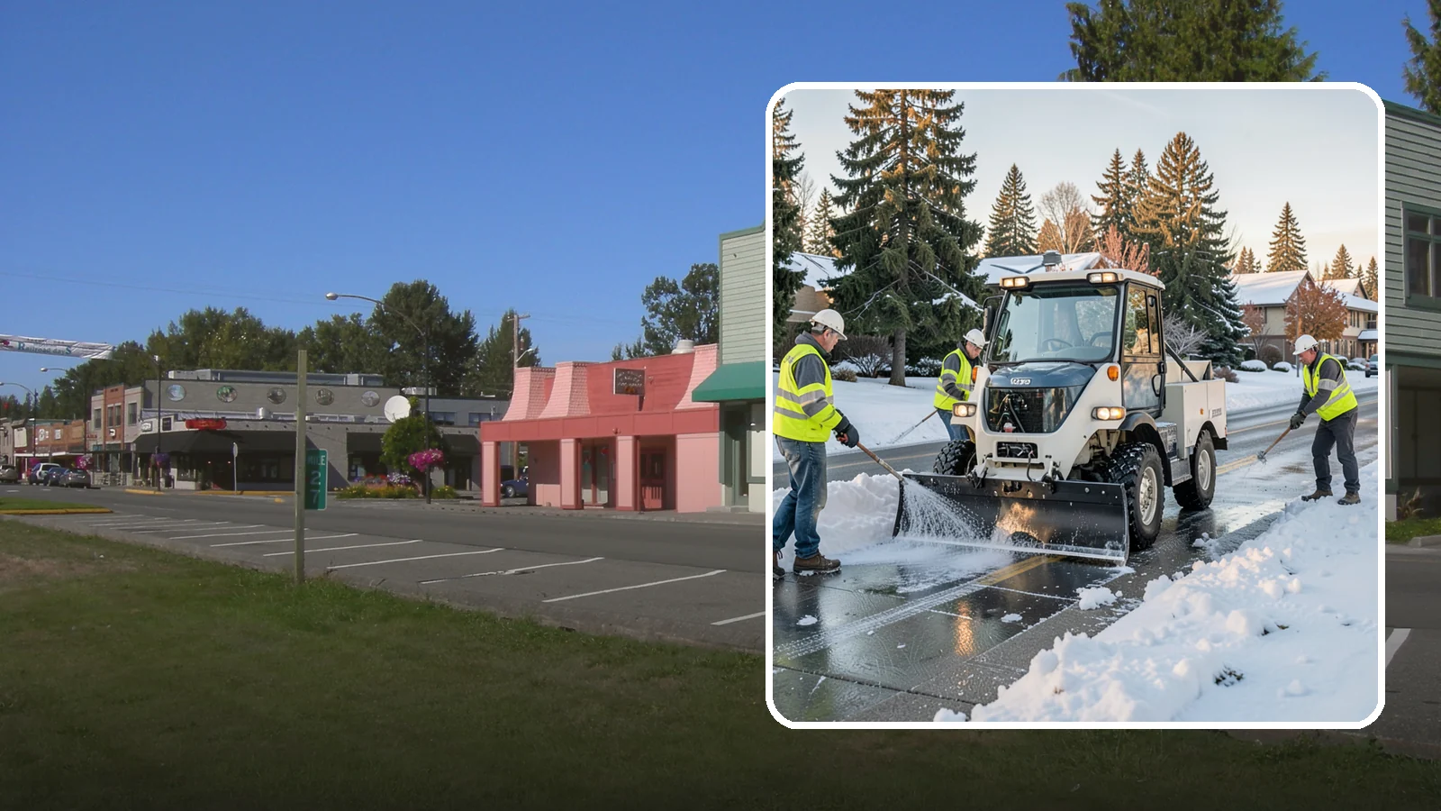 Ice Control in Snoqualmie, King County, WA - Proactive and reactive ice control for roads, lots, and walkways to reduce hazards during freezing conditions.