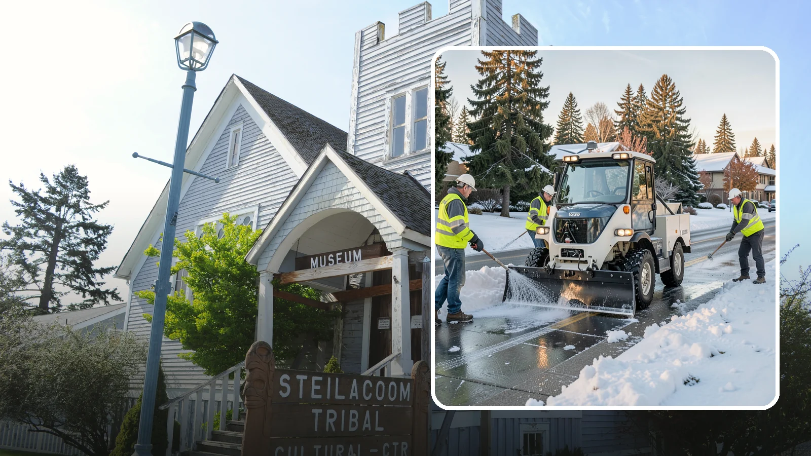 Ice Control in Steilacoom, Pierce County, WA - Proactive and reactive ice control for roads, lots, and walkways to reduce hazards during freezing conditions.