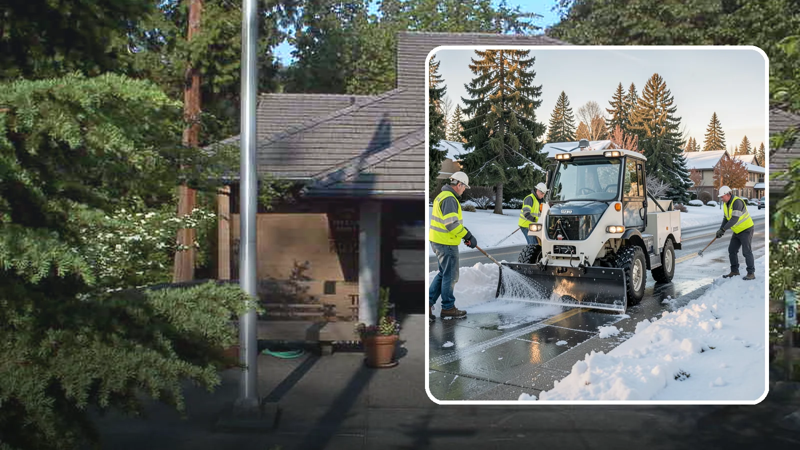 Ice Control in Yarrow Point, King County, WA - Proactive and reactive ice control for roads, lots, and walkways to reduce hazards during freezing conditions.