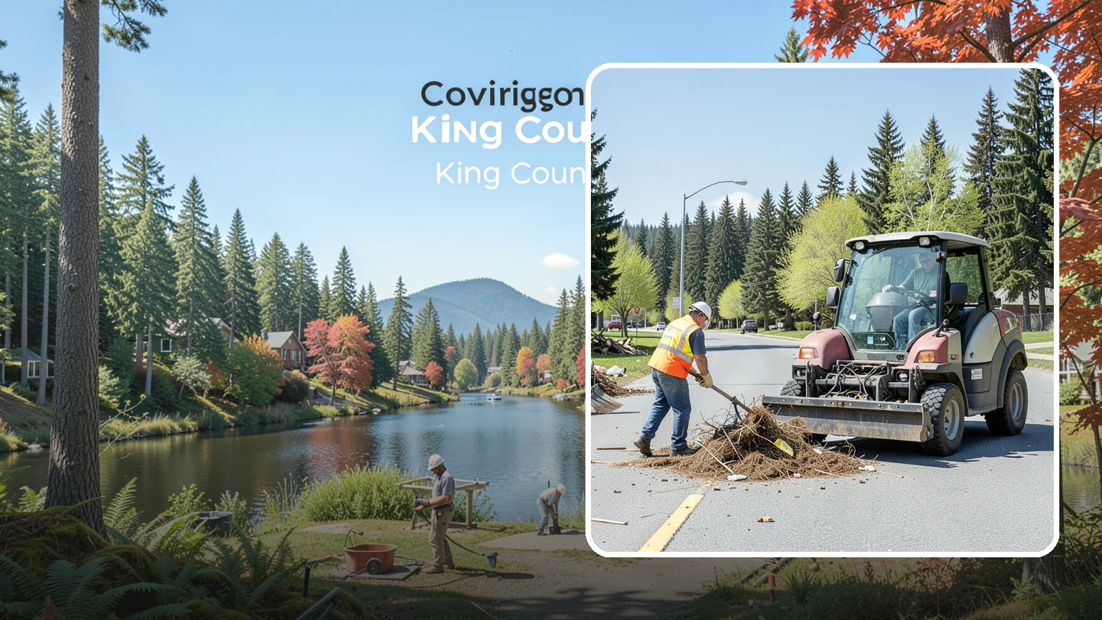 Illegal Dumping Cleanup in Covington, King County, WA - Prompt removal of illegally dumped materials from public property, rights-of-way, and vacant sites.