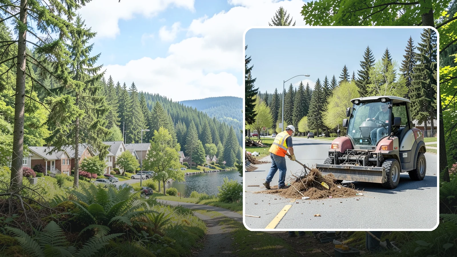 Illegal Dumping Cleanup in Lake Forest Park, King County, WA - Prompt removal of illegally dumped materials from public property, rights-of-way, and vacant sites.