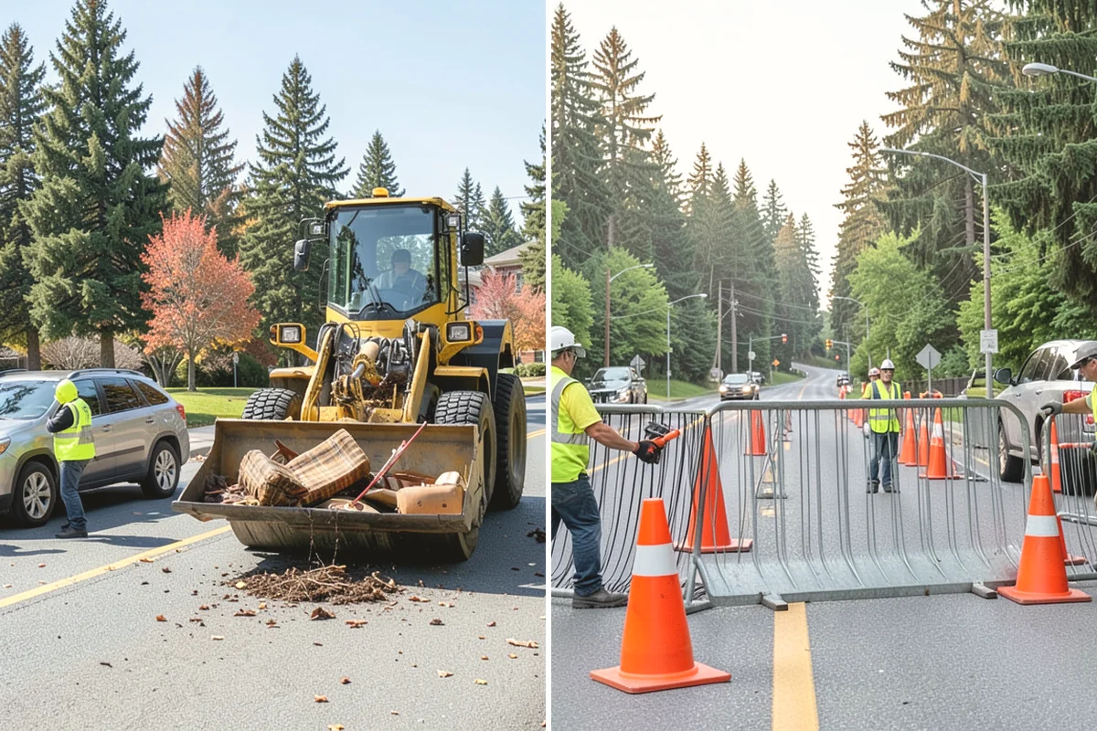 Illegal Dumping Cleanup in Monroe, Snohomish County, WA - Receive report and confirm the dumping location and access