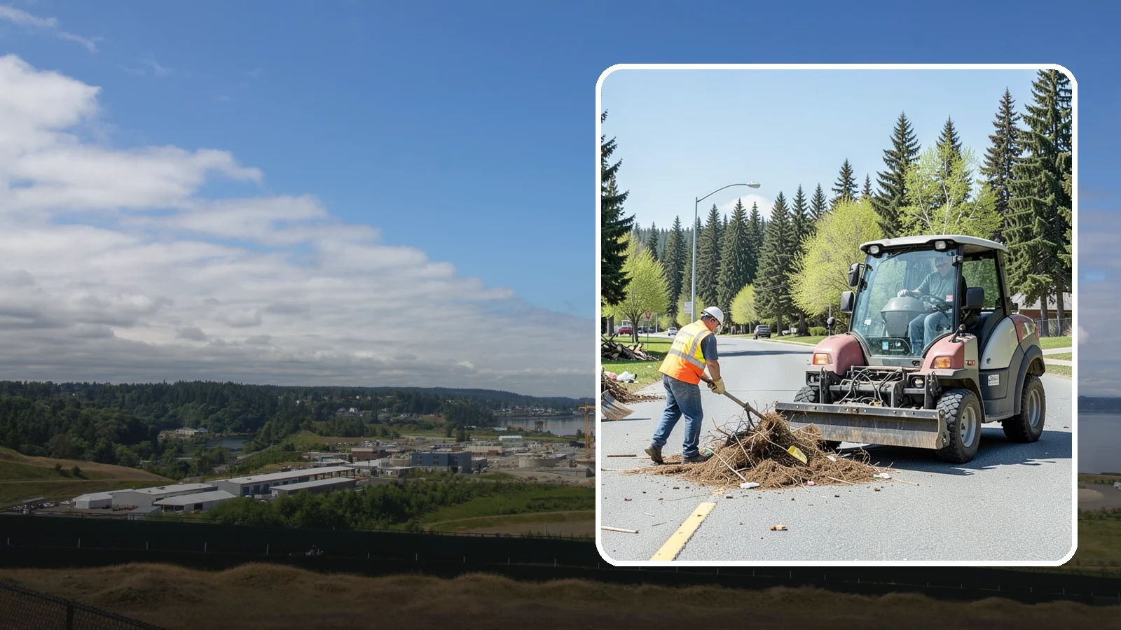 Illegal Dumping Cleanup in University Place, Pierce County, WA - Prompt removal of illegally dumped materials from public property, rights-of-way, and vacant sites.