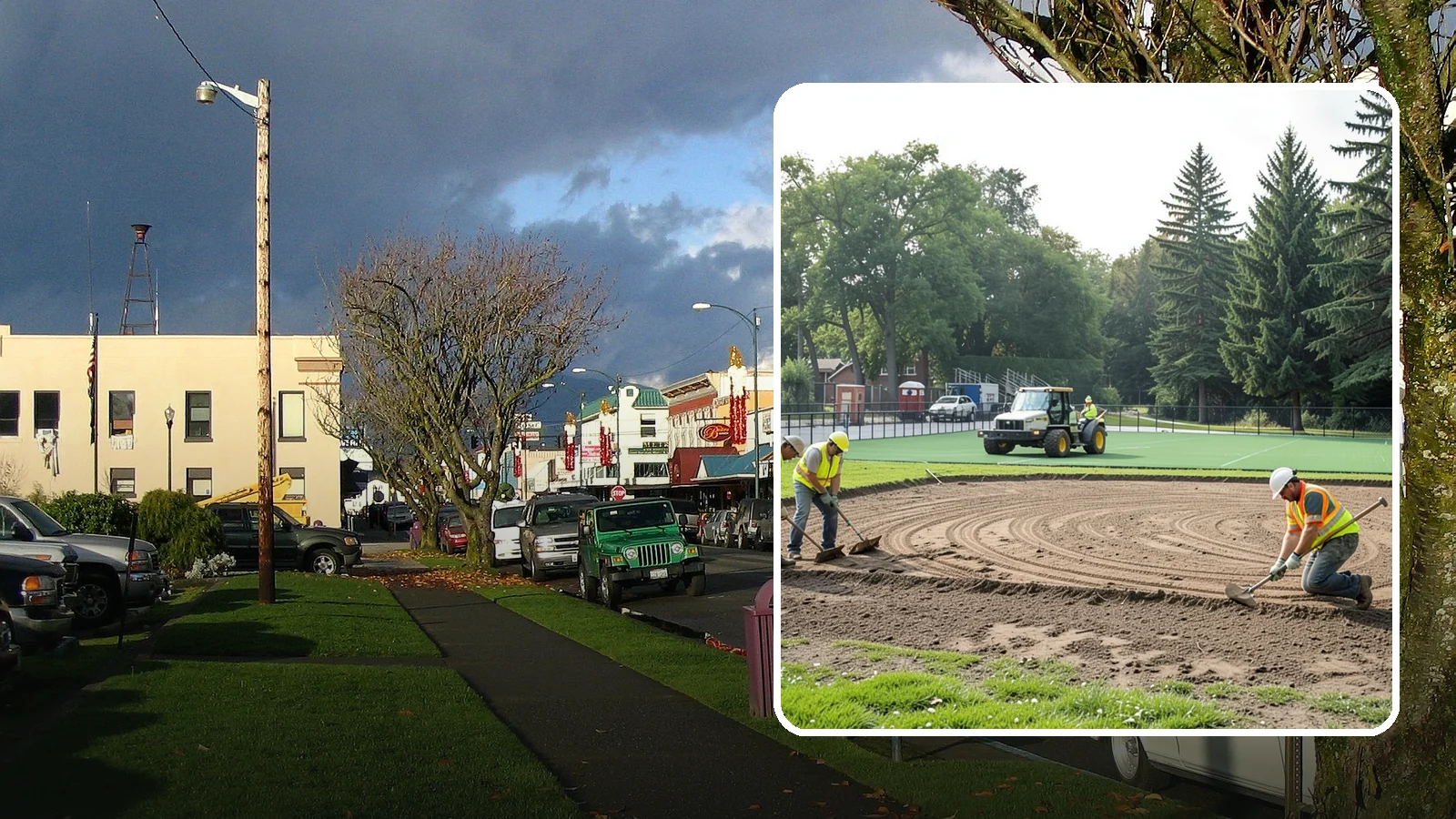 Infield Mix Renovation in Arlington, Snohomish County, WA - Reconditioning of skinned infield surfaces to correct grade, restore drainage, and improve ball response.