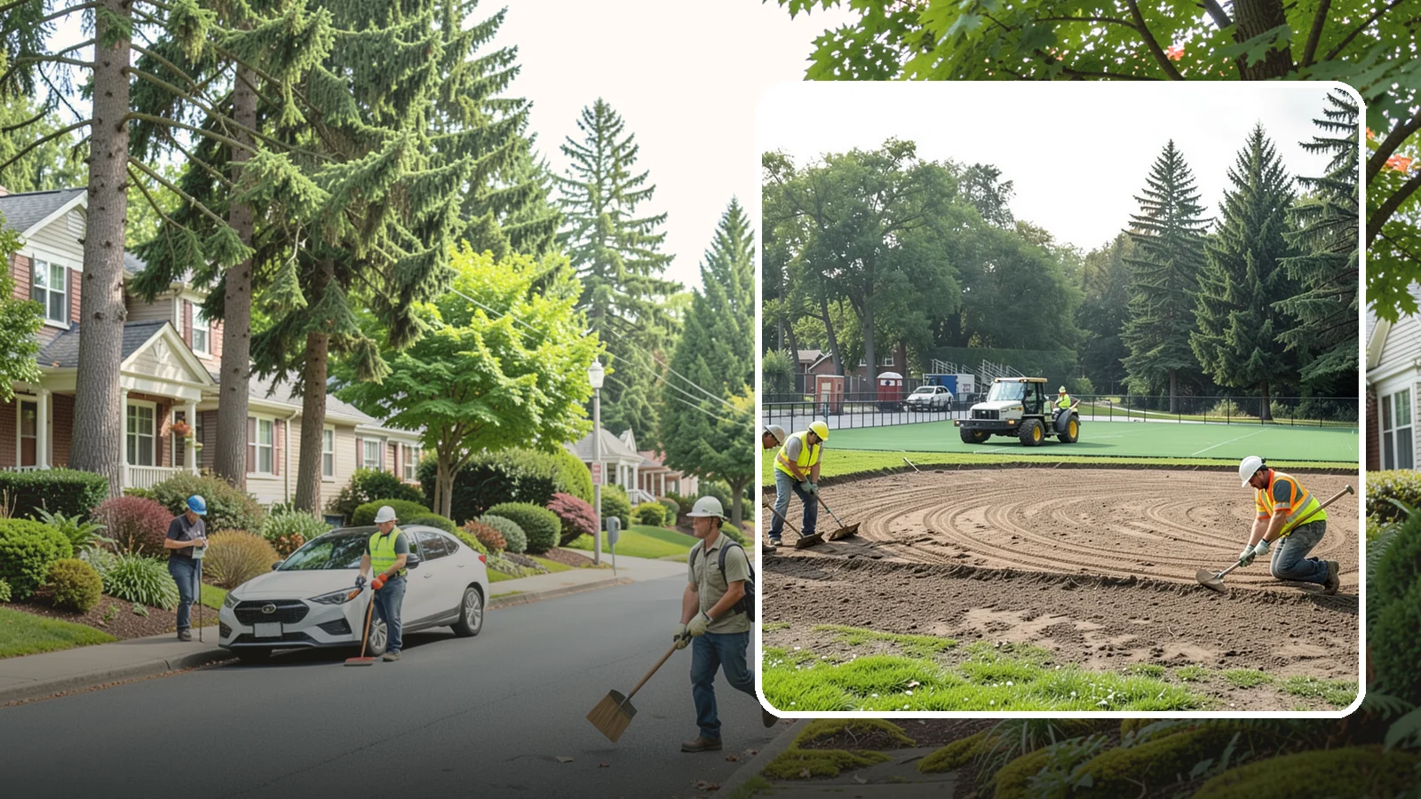 Infield Mix Renovation in Beaux Arts Village, King County, WA - Reconditioning of skinned infield surfaces to correct grade, restore drainage, and improve ball response.