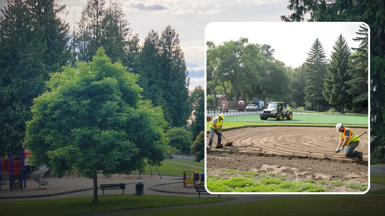Infield Mix Renovation in Bonney Lake, Pierce County, WA - Reconditioning of skinned infield surfaces to correct grade, restore drainage, and improve ball response.