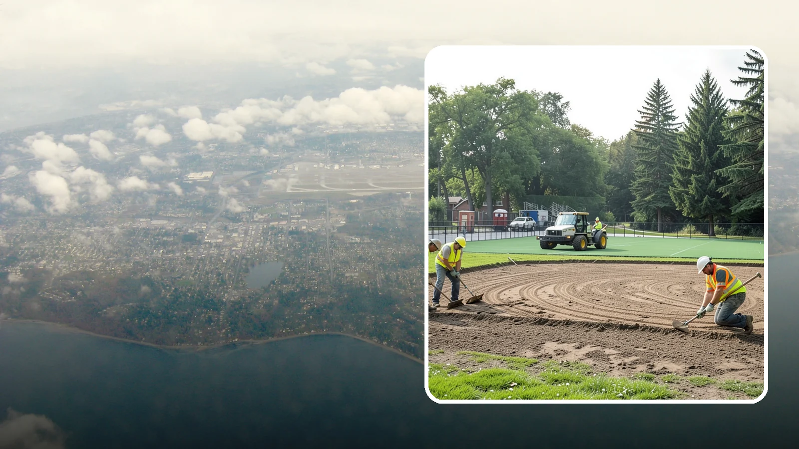 Infield Mix Renovation in Burien, King County, WA - Reconditioning of skinned infield surfaces to correct grade, restore drainage, and improve ball response.