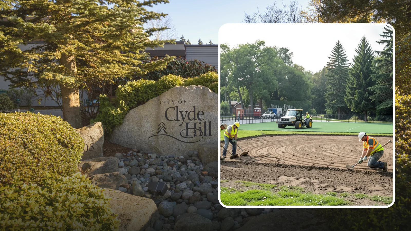 Infield Mix Renovation in Clyde Hill, King County, WA - Reconditioning of skinned infield surfaces to correct grade, restore drainage, and improve ball response.