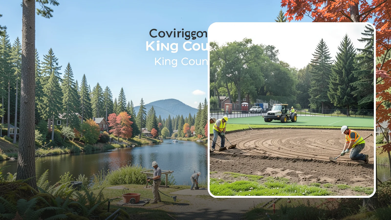 Infield Mix Renovation in Covington, King County, WA - Reconditioning of skinned infield surfaces to correct grade, restore drainage, and improve ball response.