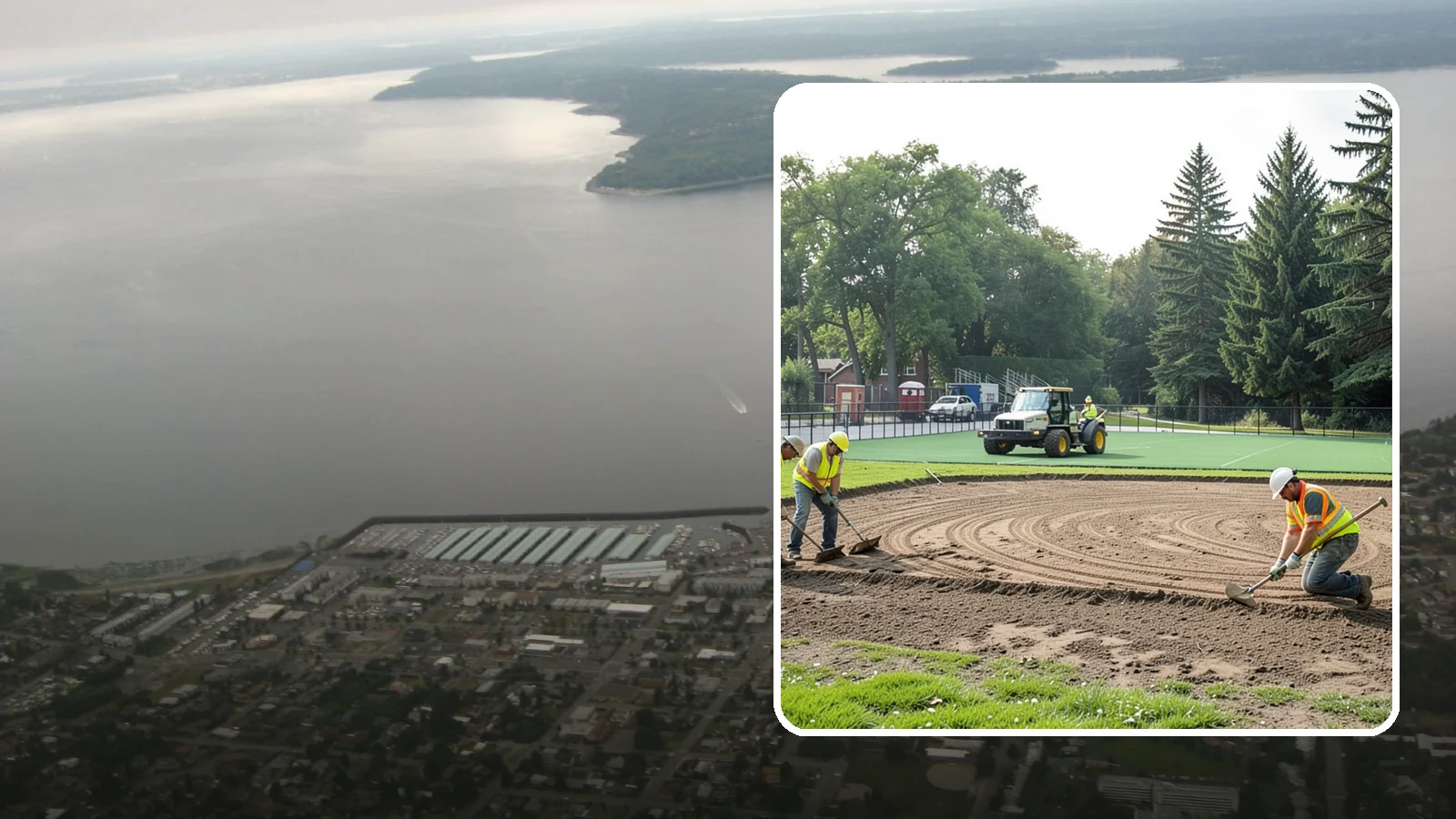 Infield Mix Renovation in Des Moines, King County, WA - Reconditioning of skinned infield surfaces to correct grade, restore drainage, and improve ball response.