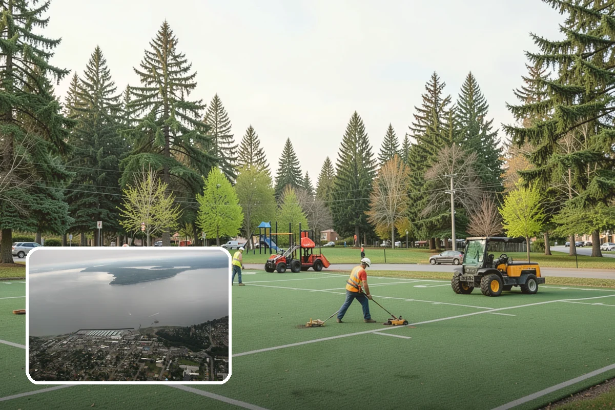 Infield Mix Renovation in Des Moines, King County, WA - Eliminates lips and low spots that cause bad hops and standing water