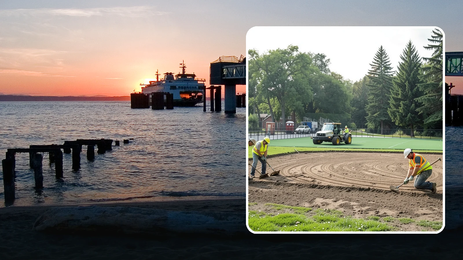 Infield Mix Renovation in Edmonds, Snohomish County, WA - Reconditioning of skinned infield surfaces to correct grade, restore drainage, and improve ball response.