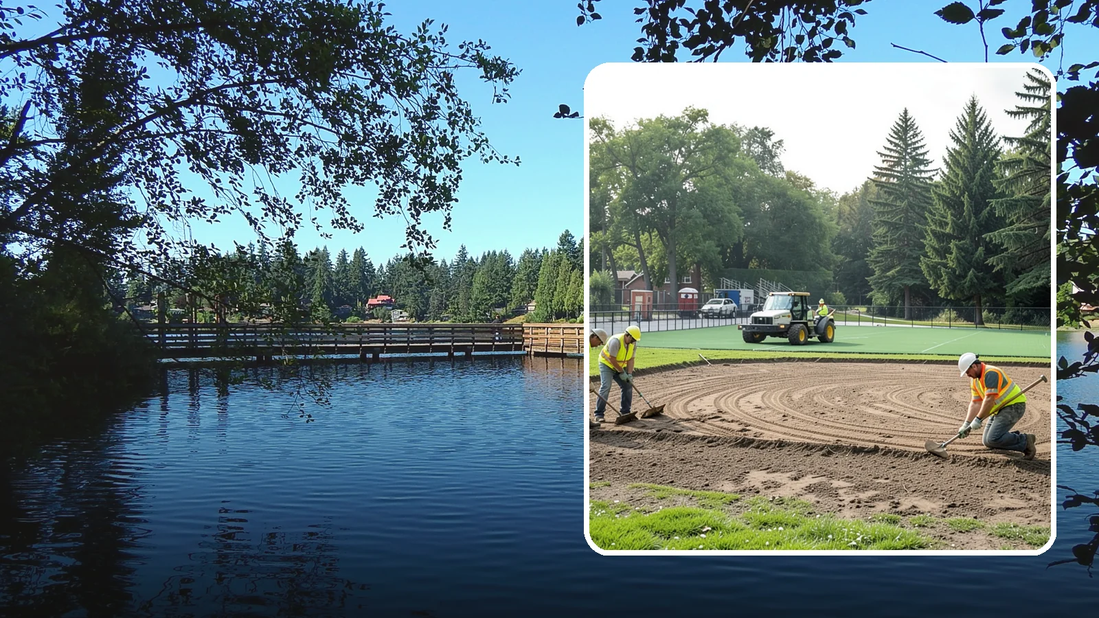 Infield Mix Renovation in Federal Way, King County, WA - Reconditioning of skinned infield surfaces to correct grade, restore drainage, and improve ball response.