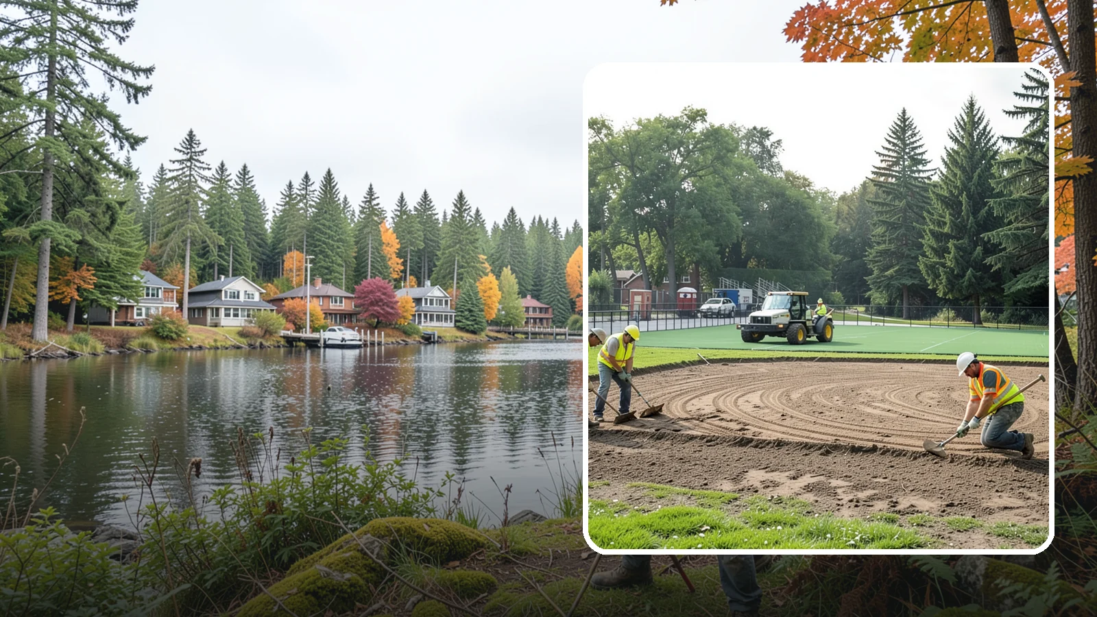 Infield Mix Renovation in La Conner, Skagit County, WA - Reconditioning of skinned infield surfaces to correct grade, restore drainage, and improve ball response.