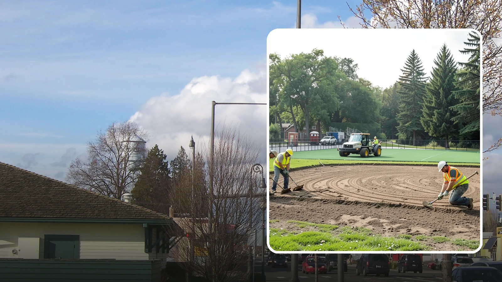 Infield Mix Renovation in Marysville, Snohomish County, WA - Reconditioning of skinned infield surfaces to correct grade, restore drainage, and improve ball response.