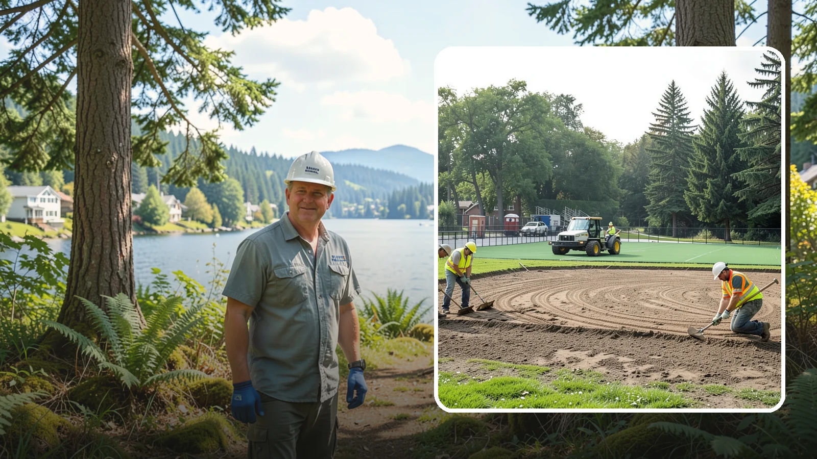 Infield Mix Renovation in Milton, King County, WA - Reconditioning of skinned infield surfaces to correct grade, restore drainage, and improve ball response.