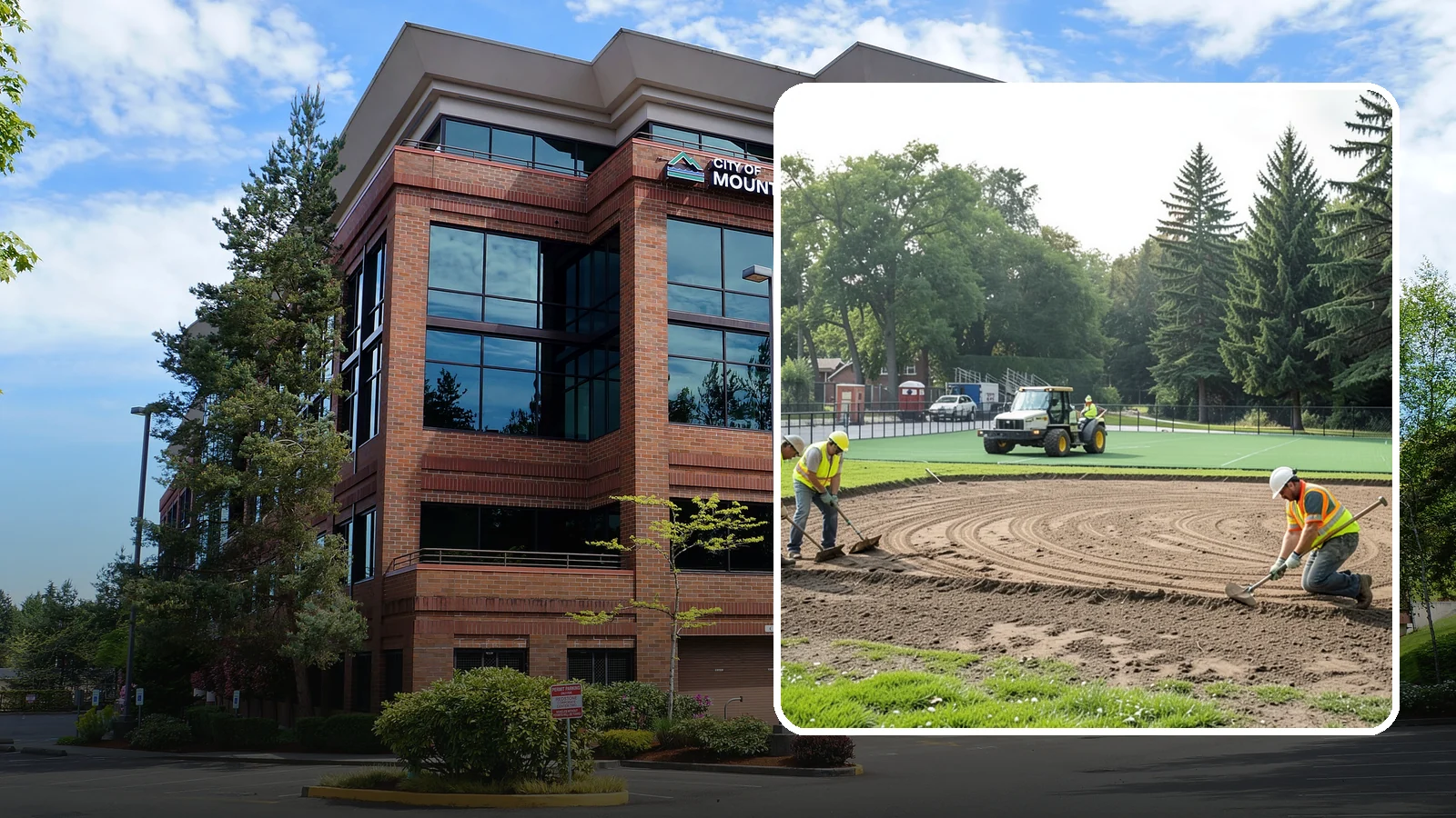 Infield Mix Renovation in Mountlake Terrace, Snohomish County, WA - Reconditioning of skinned infield surfaces to correct grade, restore drainage, and improve ball response.