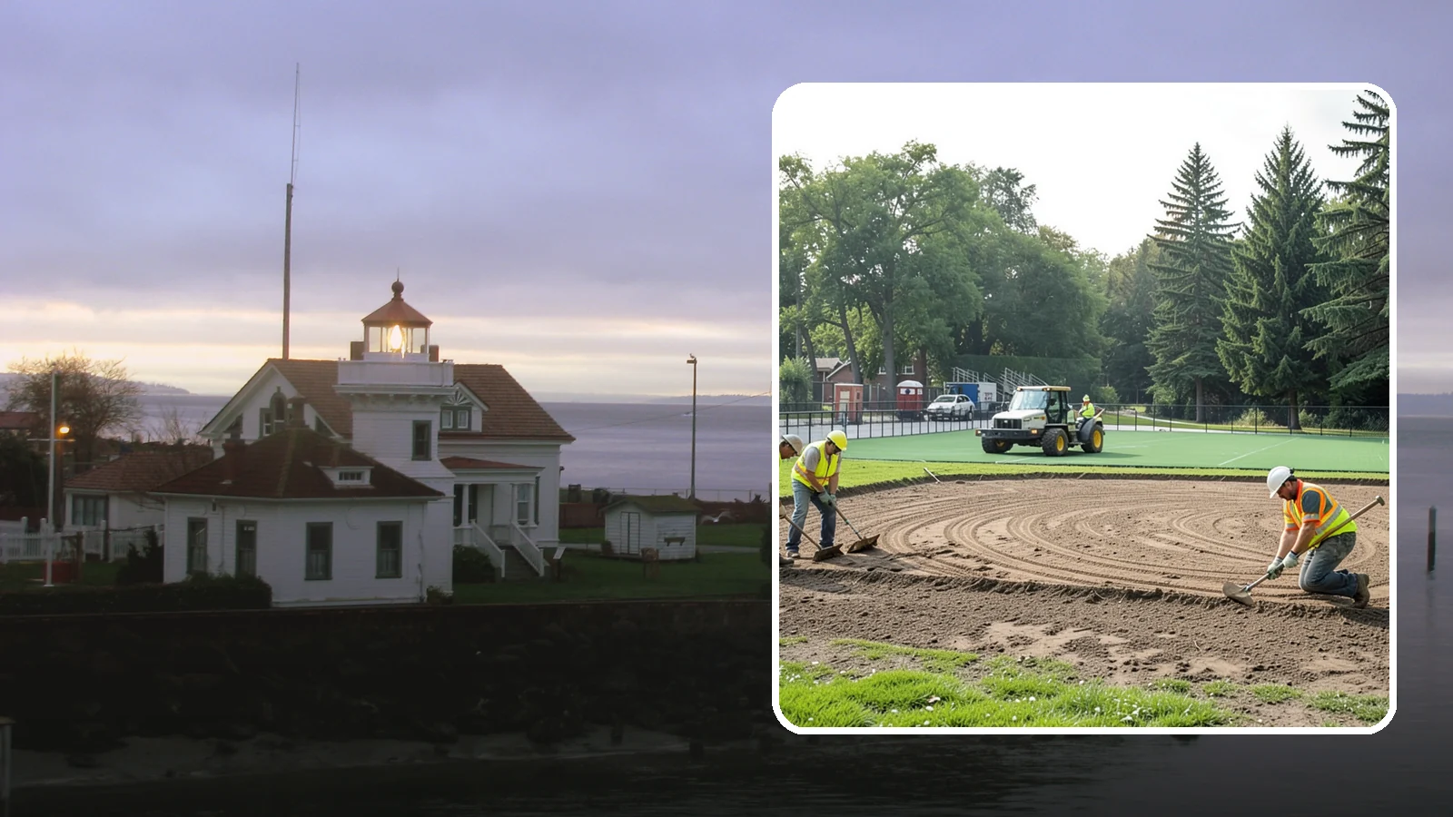 Infield Mix Renovation in Mukilteo, Snohomish County, WA - Reconditioning of skinned infield surfaces to correct grade, restore drainage, and improve ball response.
