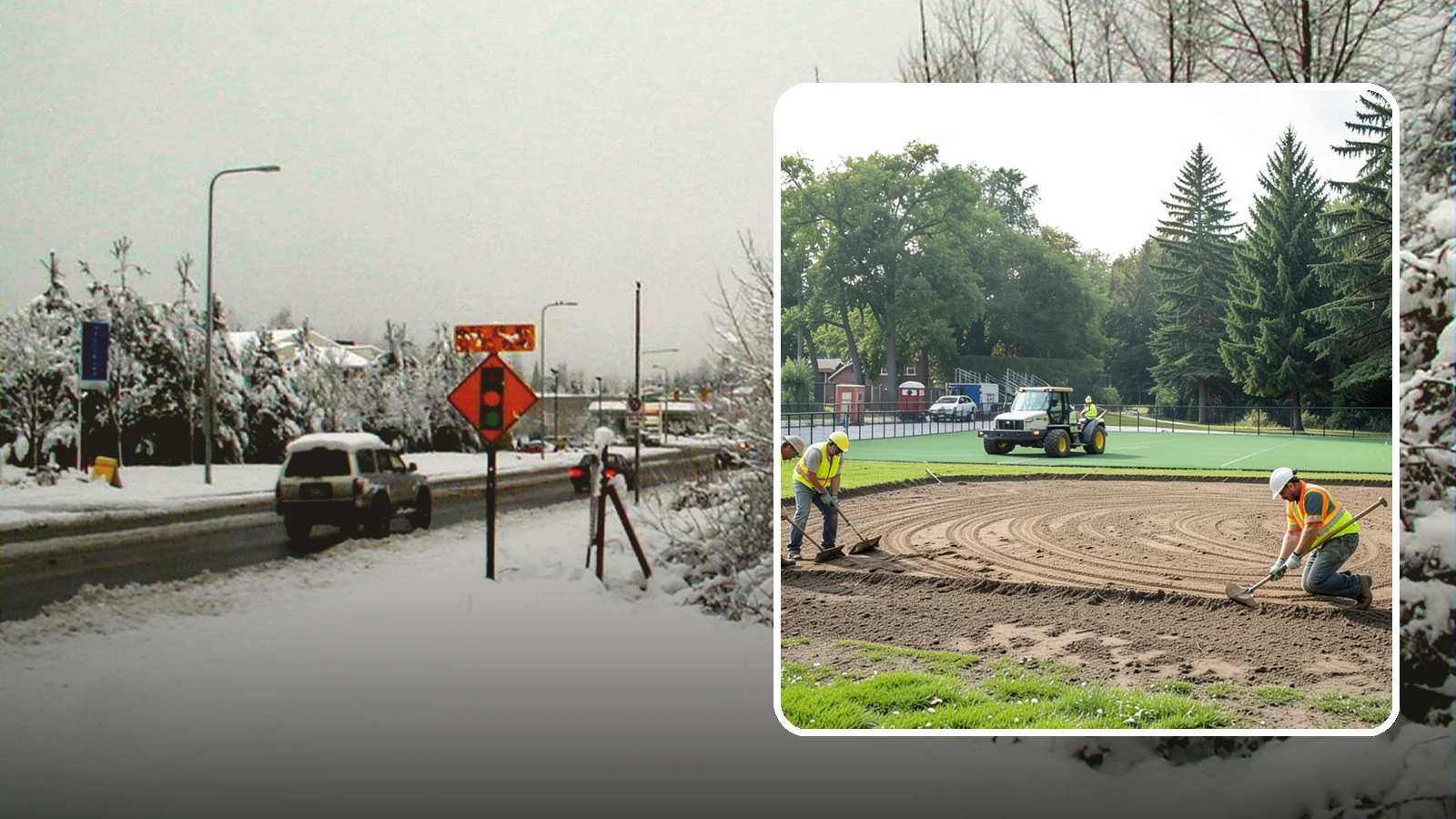 Infield Mix Renovation in Newcastle, King County, WA - Reconditioning of skinned infield surfaces to correct grade, restore drainage, and improve ball response.