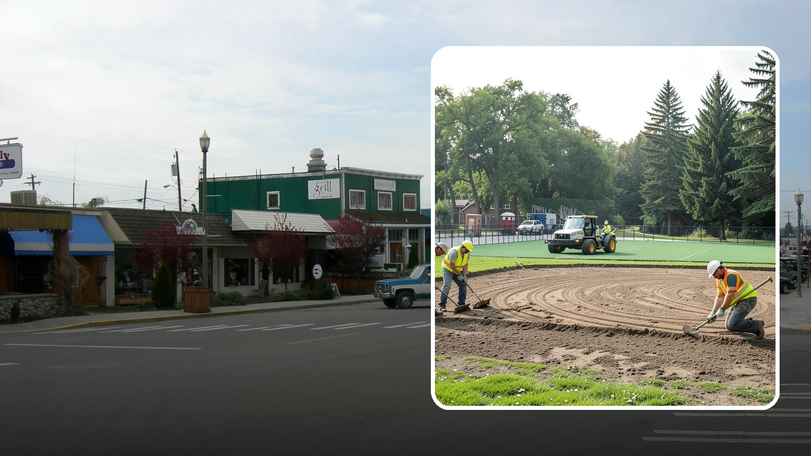 Infield Mix Renovation in Stanwood, Snohomish County, WA - Reconditioning of skinned infield surfaces to correct grade, restore drainage, and improve ball response.