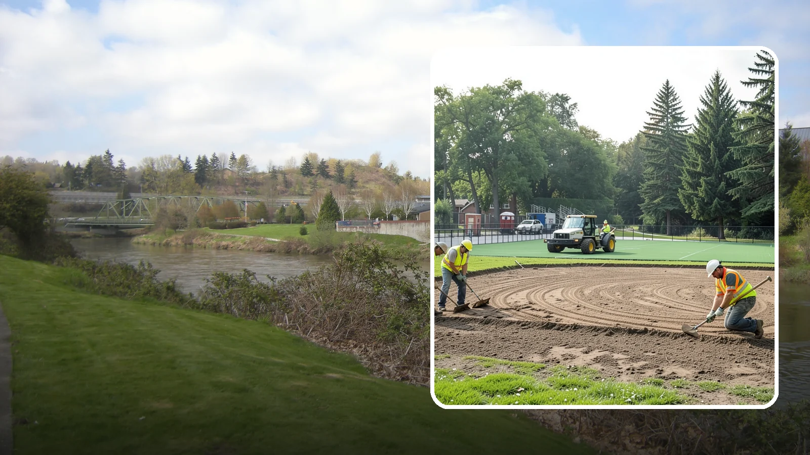 Infield Mix Renovation in Tukwila, King County, WA - Reconditioning of skinned infield surfaces to correct grade, restore drainage, and improve ball response.