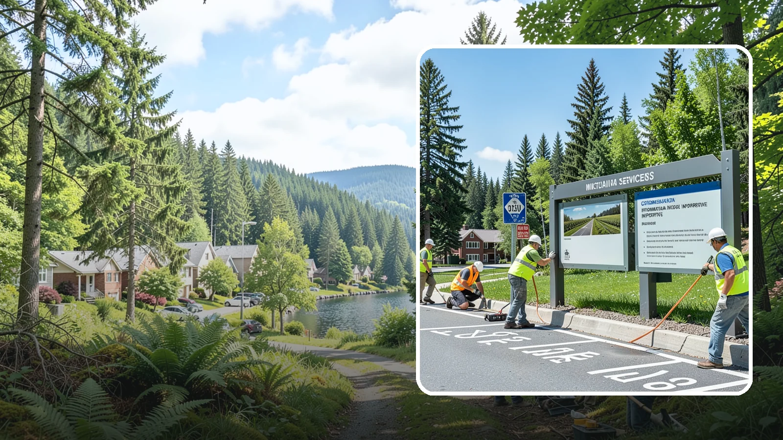 Informational Signs in Lake Forest Park, King County, WA - We fabricate and install informational and interpretive signage for public facilities, programs, and points of interest.