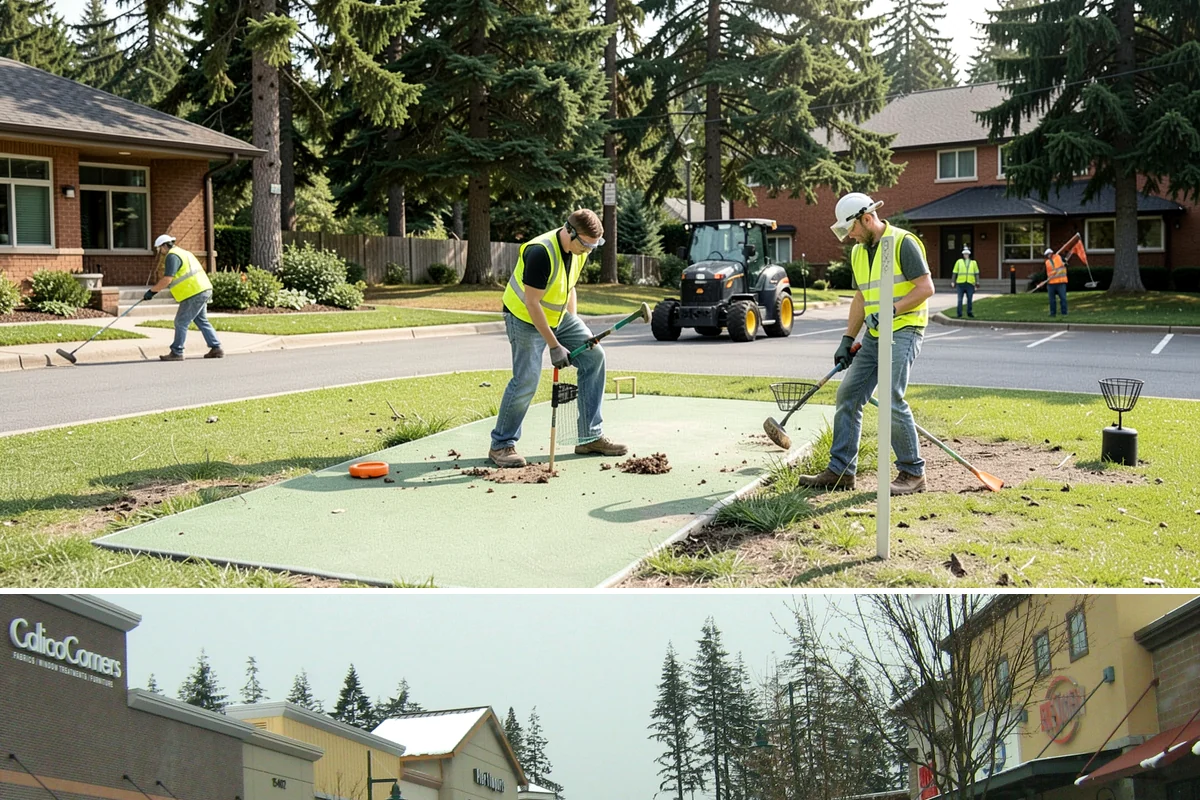 Informational Signs in Mill Creek, Snohomish County, WA - Fabrication and installation run year-round, with interpretive projects at outdoor sites often timed for the drier season to...