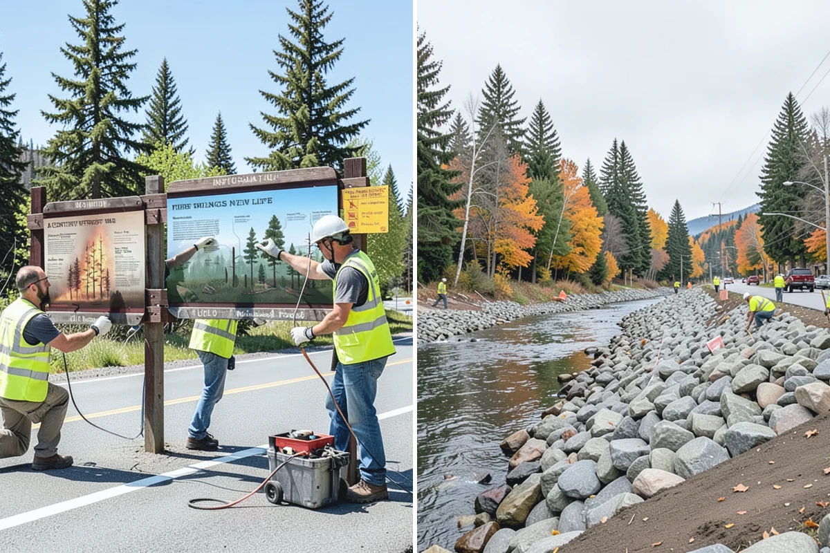 Informational Signs in South Prairie, Pierce County, WA - Gather content, images, and brand standards from your staff