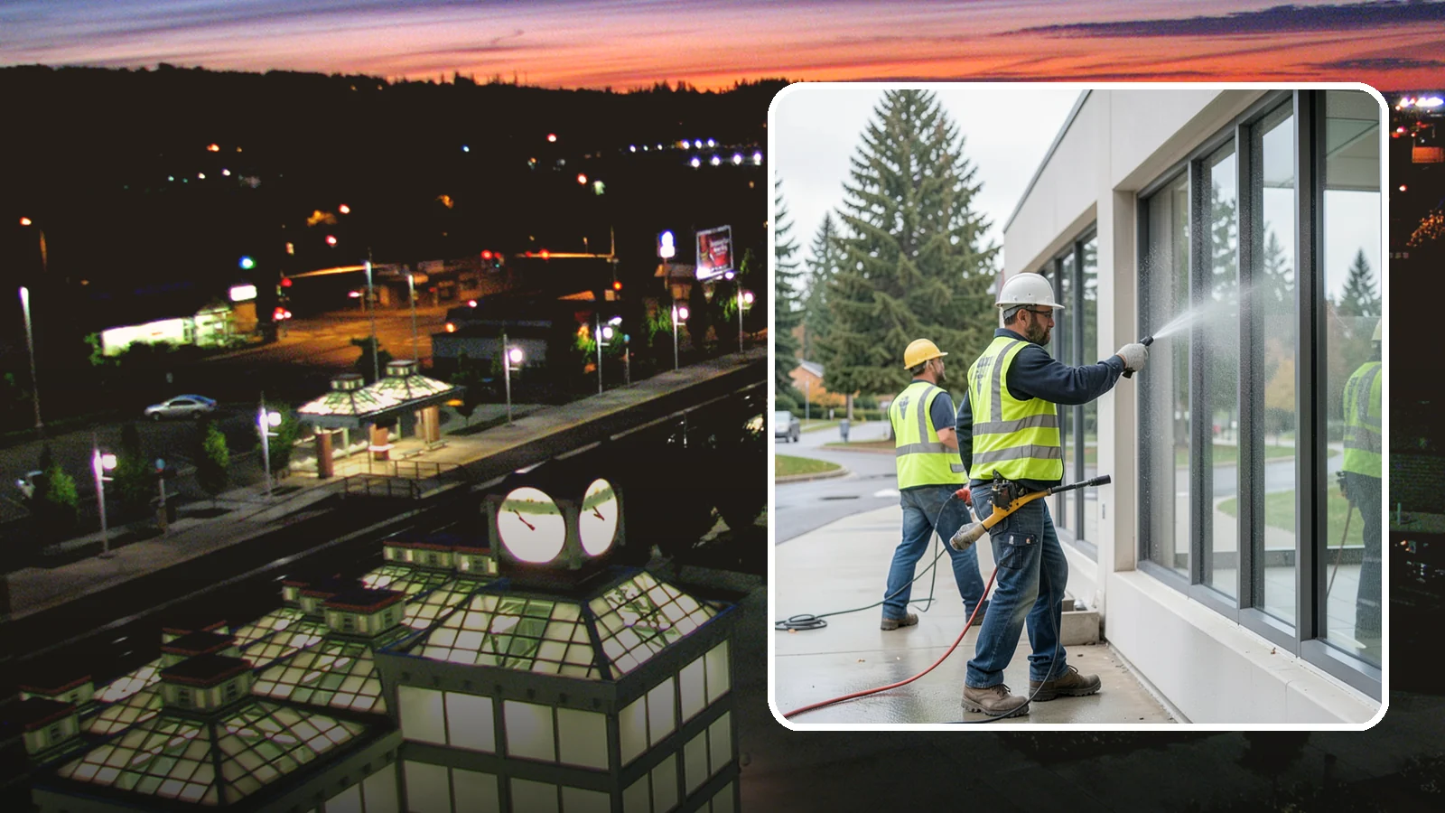 Interior Window Washing in Auburn, King County, WA - Streak-free interior glass keeps lobbies, offices, and partitions bright and professional for the public.