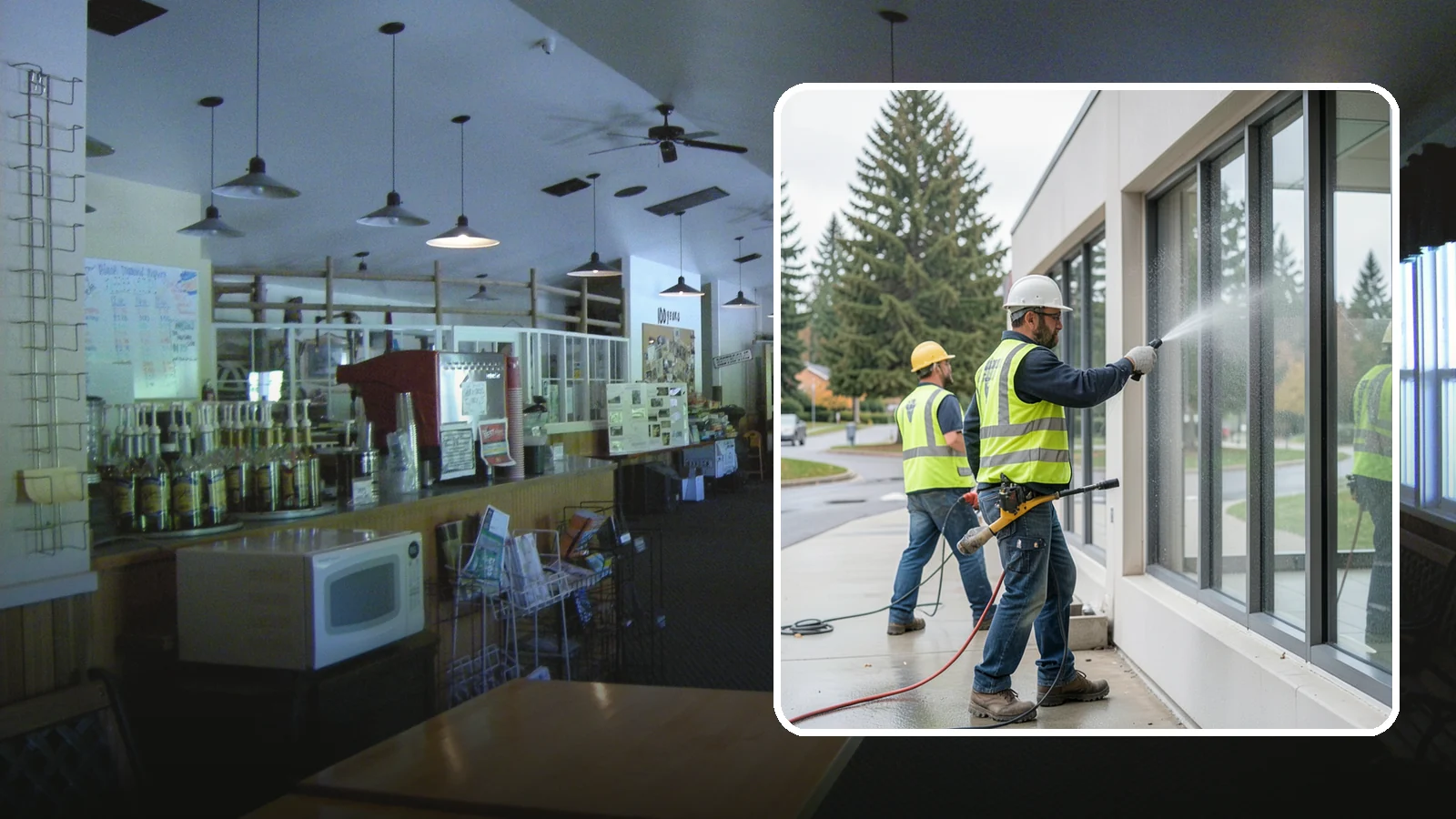Interior Window Washing in Black Diamond, King County, WA - Streak-free interior glass keeps lobbies, offices, and partitions bright and professional for the public.