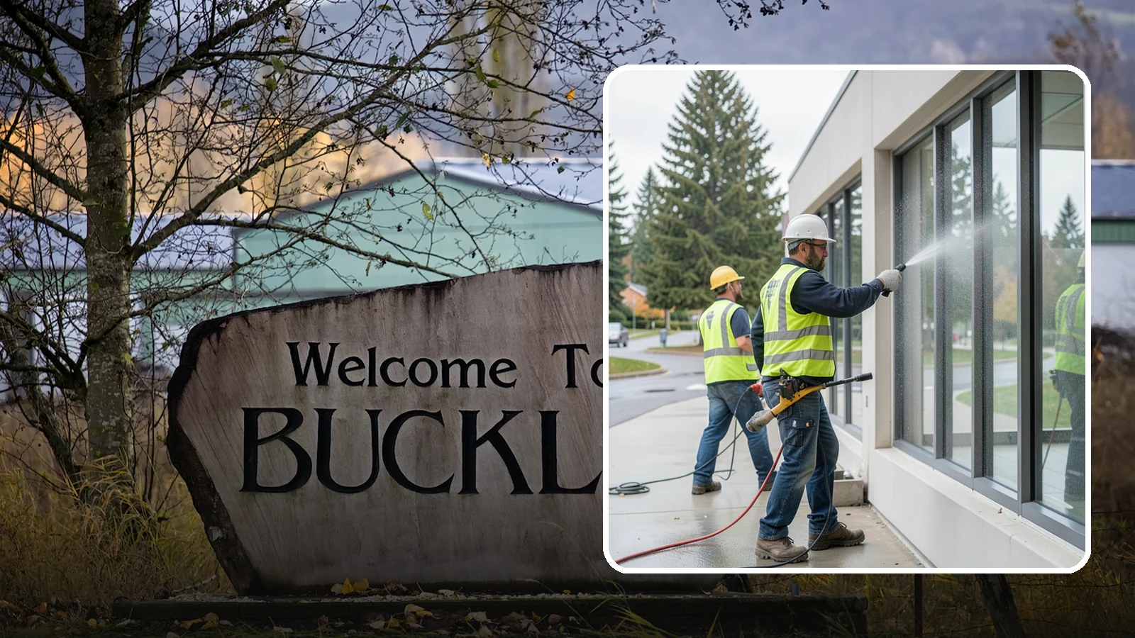 Interior Window Washing in Buckley, Pierce County, WA - Streak-free interior glass keeps lobbies, offices, and partitions bright and professional for the public.