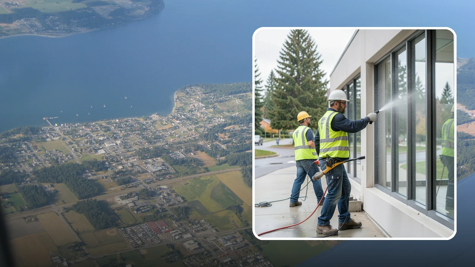 Interior Window Washing in Coupeville, Island County, WA - Streak-free interior glass keeps lobbies, offices, and partitions bright and professional for the public.