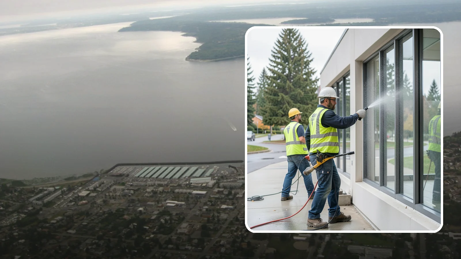 Interior Window Washing in Des Moines, King County, WA - Streak-free interior glass keeps lobbies, offices, and partitions bright and professional for the public.
