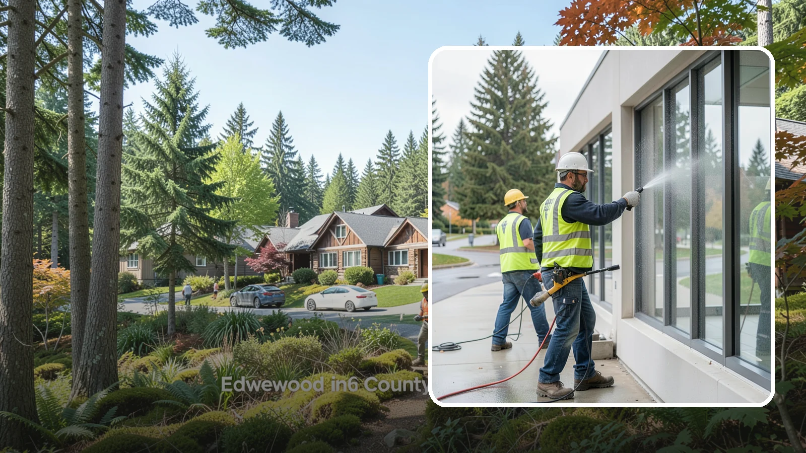 Interior Window Washing in Edgewood, Pierce County, WA - Streak-free interior glass keeps lobbies, offices, and partitions bright and professional for the public.