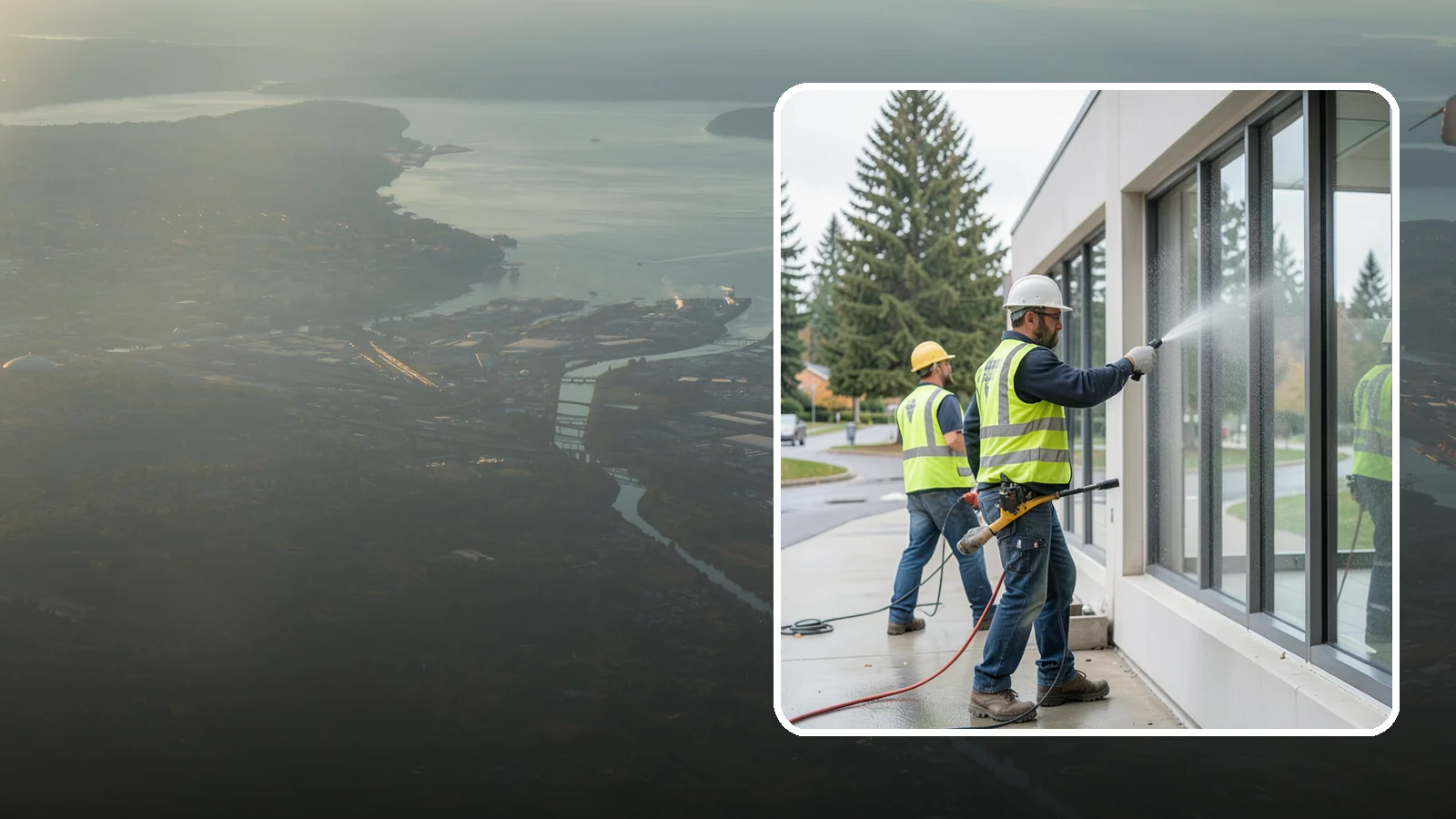 Interior Window Washing in Fife, Pierce County, WA - Streak-free interior glass keeps lobbies, offices, and partitions bright and professional for the public.