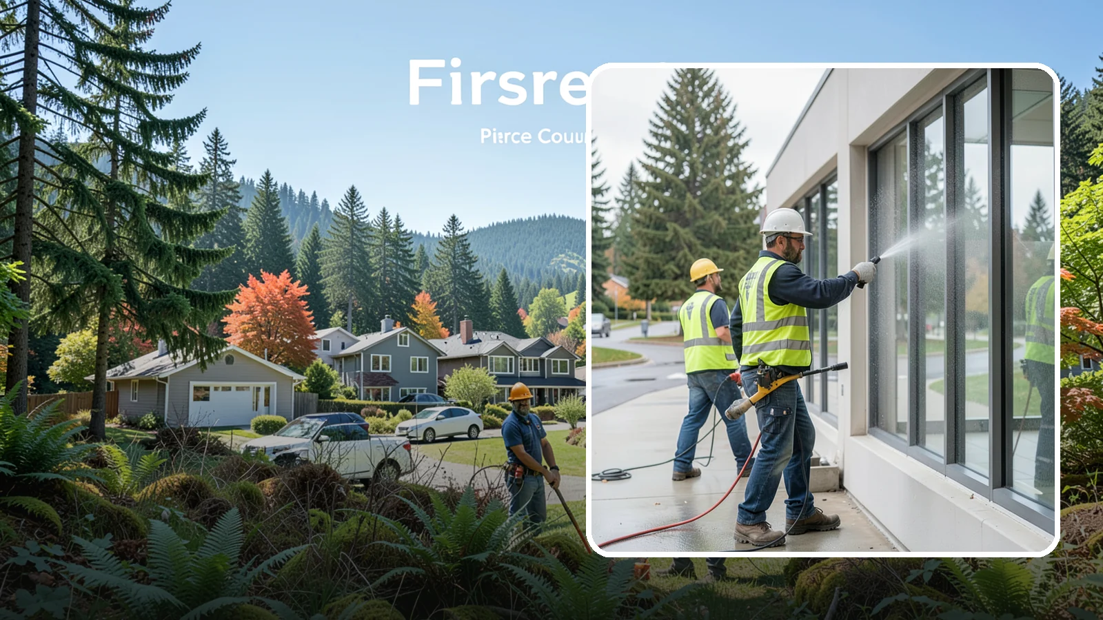 Interior Window Washing in Fircrest, Pierce County, WA - Streak-free interior glass keeps lobbies, offices, and partitions bright and professional for the public.