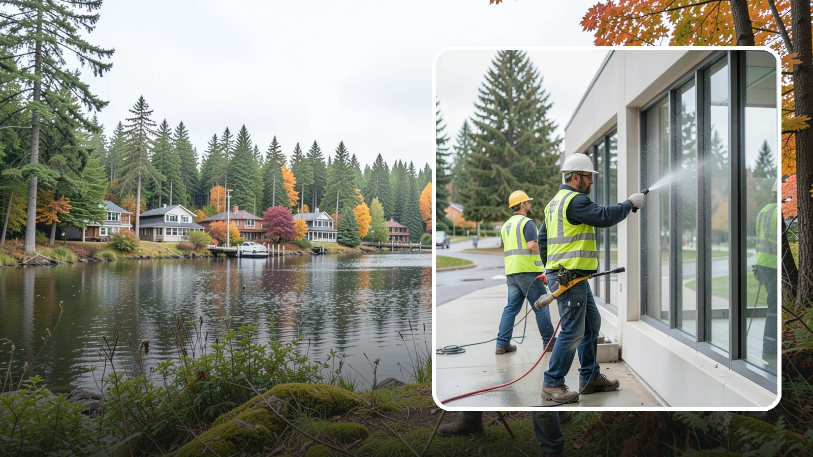 Interior Window Washing in La Conner, Skagit County, WA - Streak-free interior glass keeps lobbies, offices, and partitions bright and professional for the public.