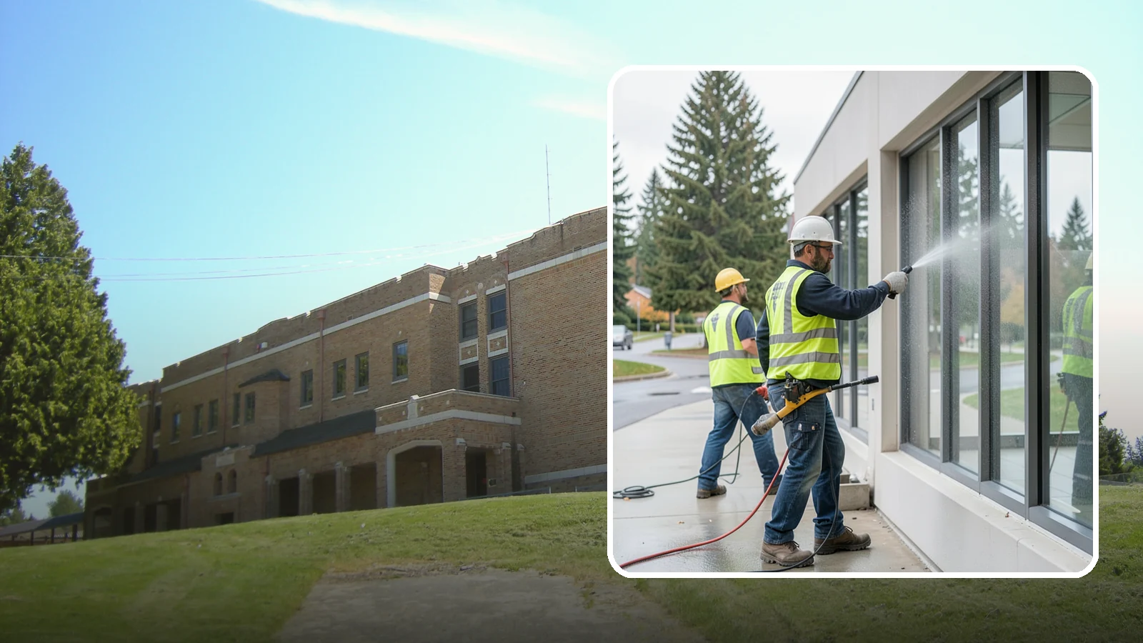 Interior Window Washing in Maple Valley, King County, WA - Streak-free interior glass keeps lobbies, offices, and partitions bright and professional for the public.