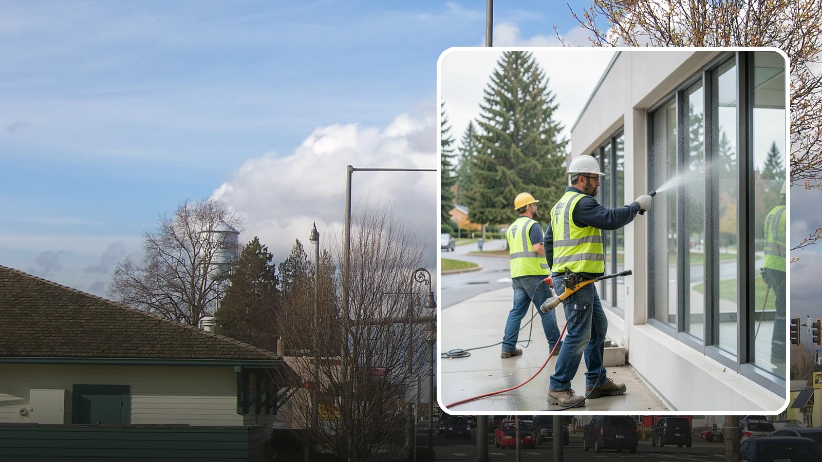 Interior Window Washing in Marysville, Snohomish County, WA - Streak-free interior glass keeps lobbies, offices, and partitions bright and professional for the public.