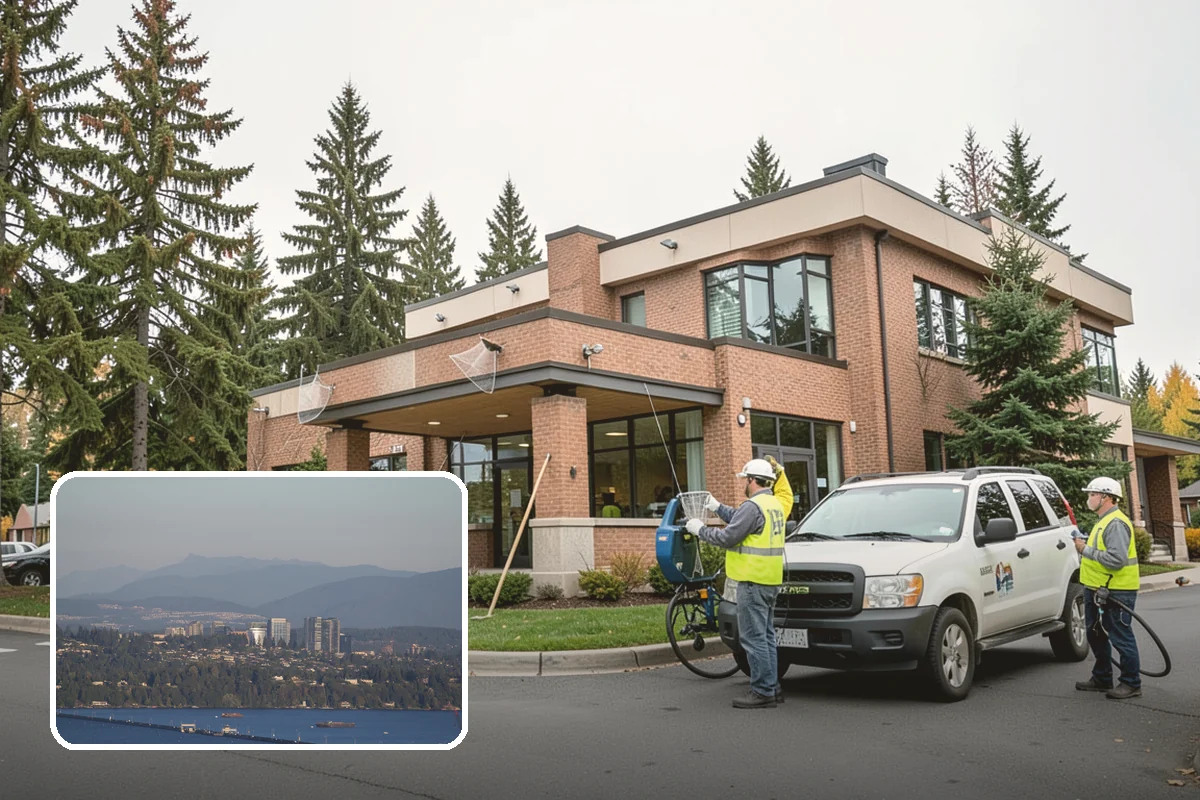 Interior Window Washing in Medina, King County, WA - Streak-free clarity on lobby and partition glass