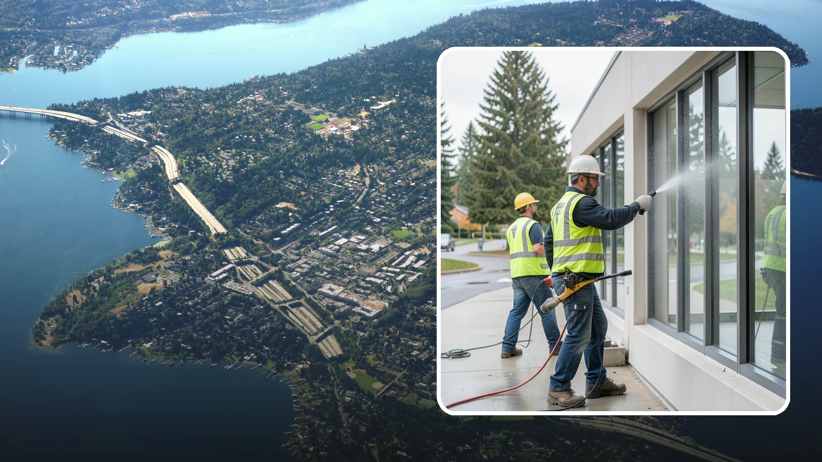 Interior Window Washing in Mercer Island, King County, WA - Streak-free interior glass keeps lobbies, offices, and partitions bright and professional for the public.