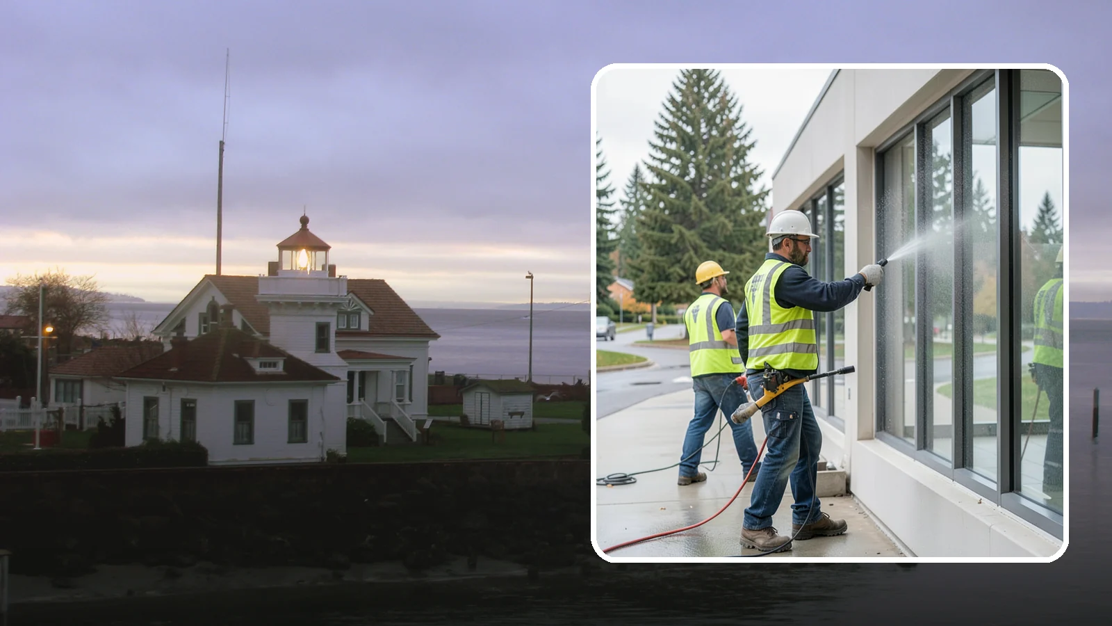 Interior Window Washing in Mukilteo, Snohomish County, WA - Streak-free interior glass keeps lobbies, offices, and partitions bright and professional for the public.