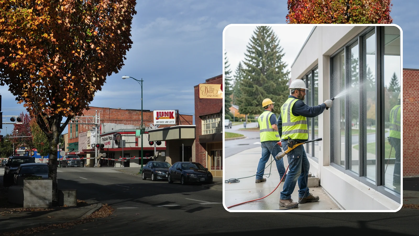 Interior Window Washing in Puyallup, Pierce County, WA - Streak-free interior glass keeps lobbies, offices, and partitions bright and professional for the public.
