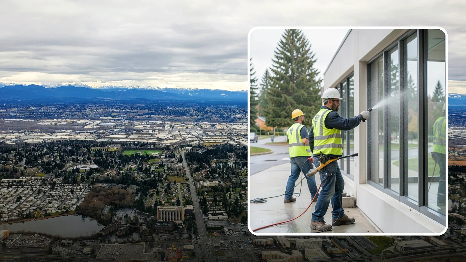 Interior Window Washing in SeaTac, King County, WA - Streak-free interior glass keeps lobbies, offices, and partitions bright and professional for the public.